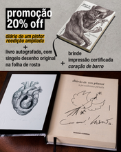 Promoção —  Diário De Um Pintor Autografado com Desenho Original + Brinde Impressão Certificada