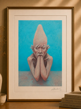 retrato da angústia em Cor - impressão certificada