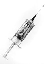 esperando a vacina, contra a estupidez — Desenho Original