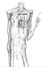 homem pescando um desejo vazio — Desenho Original