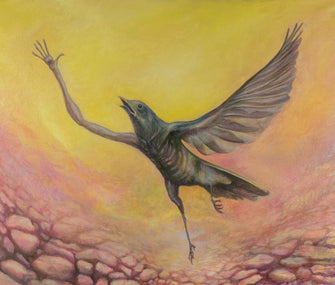 pior que não ter asas é ter apenas uma — Pintura original